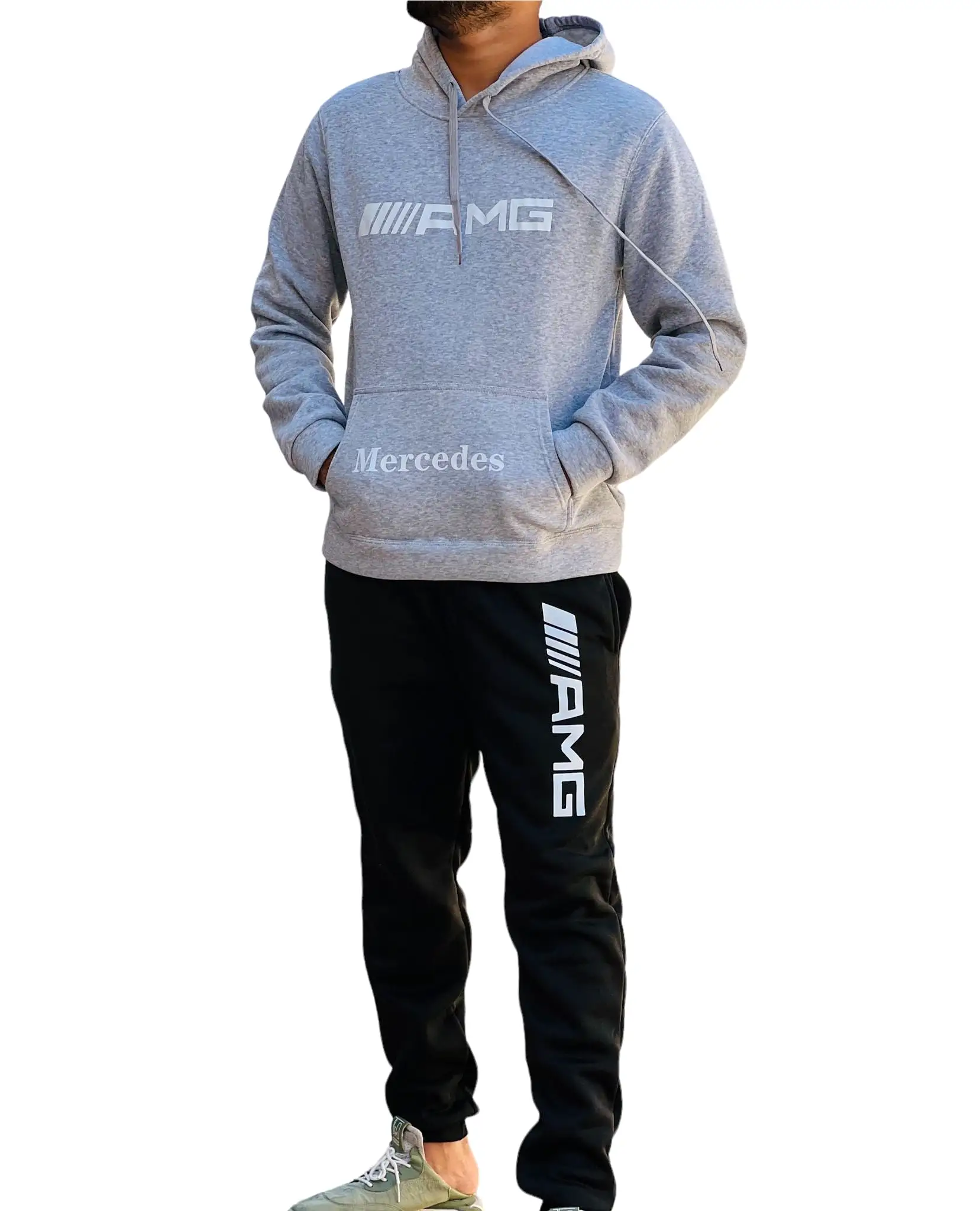 2 Pcs Men's Fashion Tracksuit Hoodie Set S3776066