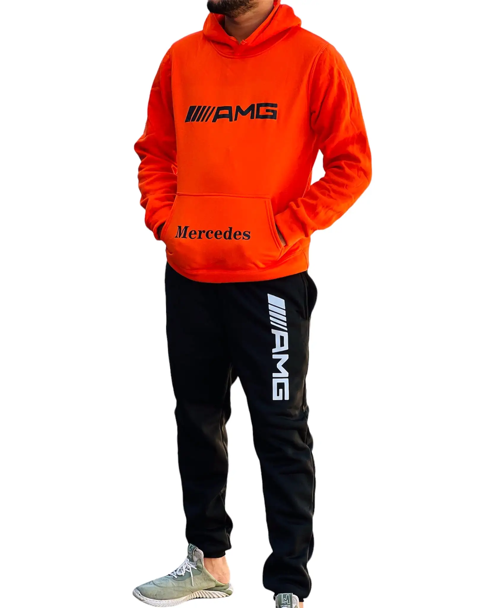 2 Pcs Men's Fashion Tracksuit Hoodie Set S3776066