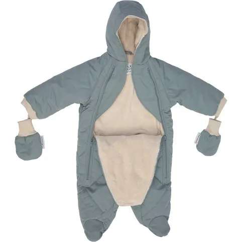 7AM Enfant Benji Snowsuit Bebe, Mirage Blue Quilted