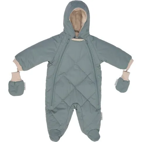 7AM Enfant Benji Snowsuit Bebe, Mirage Blue Quilted