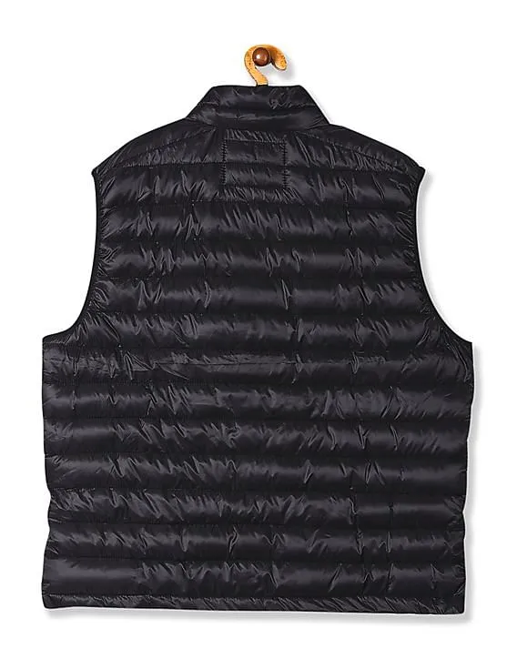 Aeropostale Black Quilted Gilet Jacket