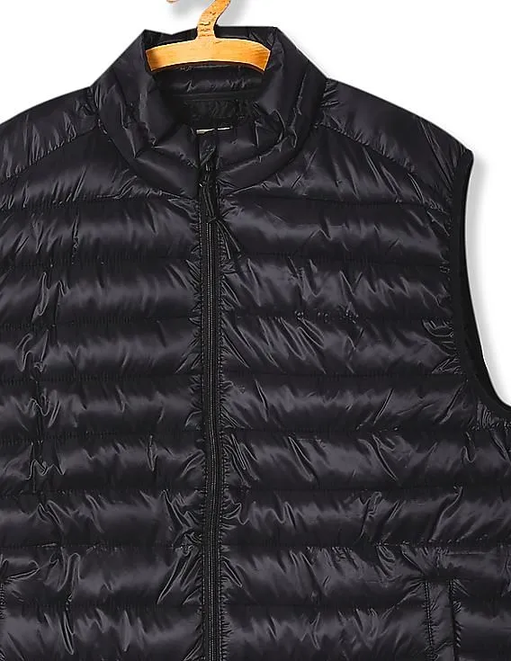 Aeropostale Black Quilted Gilet Jacket