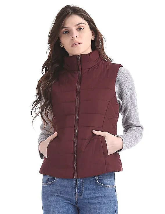 Aeropostale Sleeveless Quilted Gilet Jacket