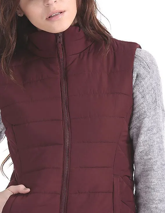 Aeropostale Sleeveless Quilted Gilet Jacket