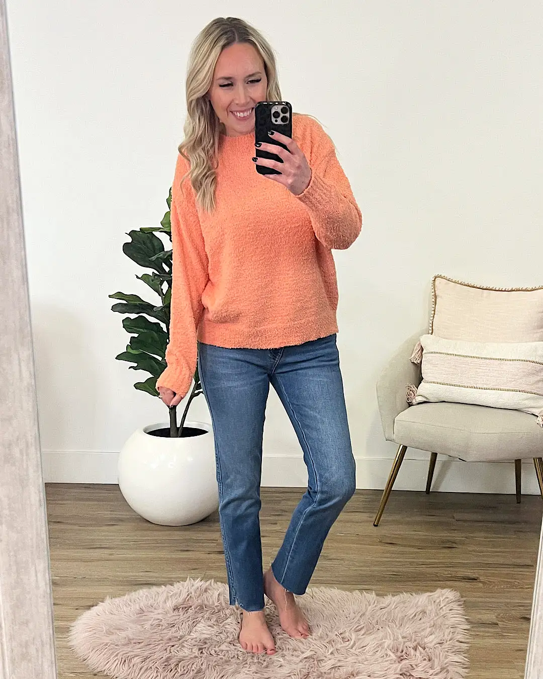 Alayna Cozy Sweater - Melon