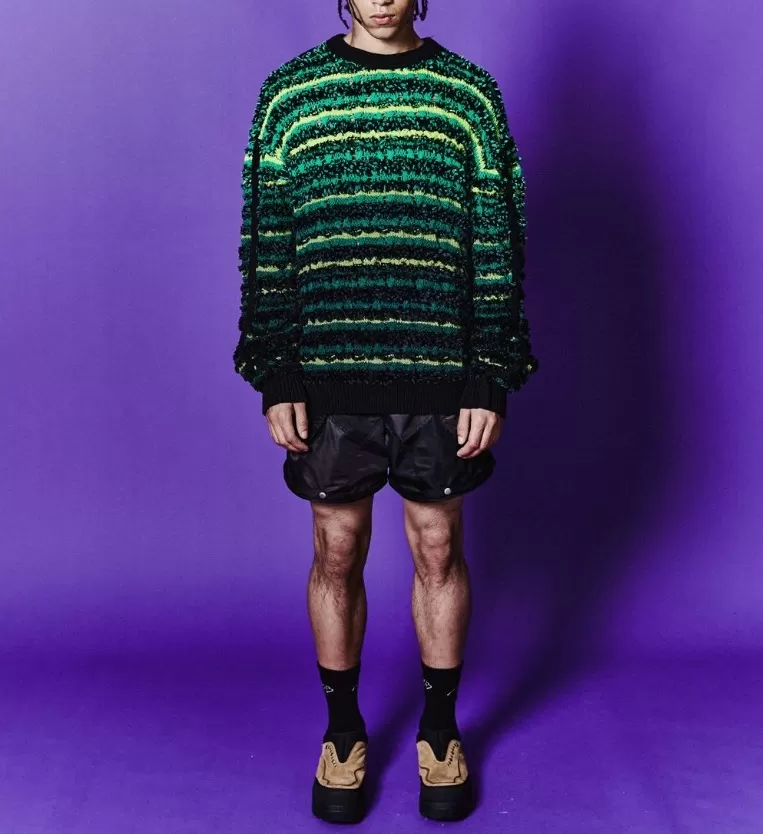 ANDERSSON BELL  |[ANDERSSON BELL]★BORDON CREW-NECK SWEATER