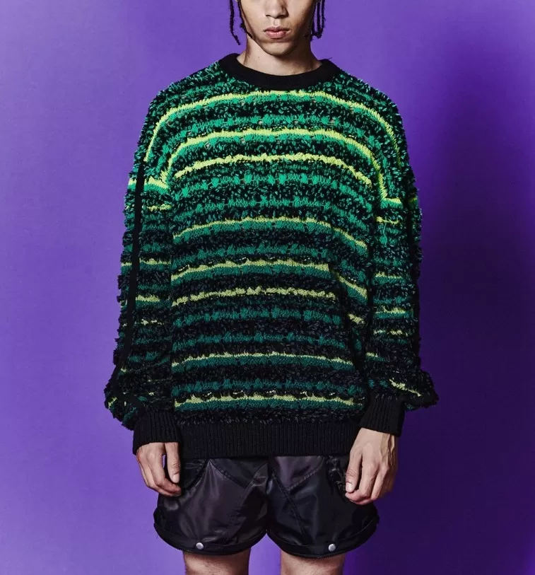 ANDERSSON BELL  |[ANDERSSON BELL]★BORDON CREW-NECK SWEATER