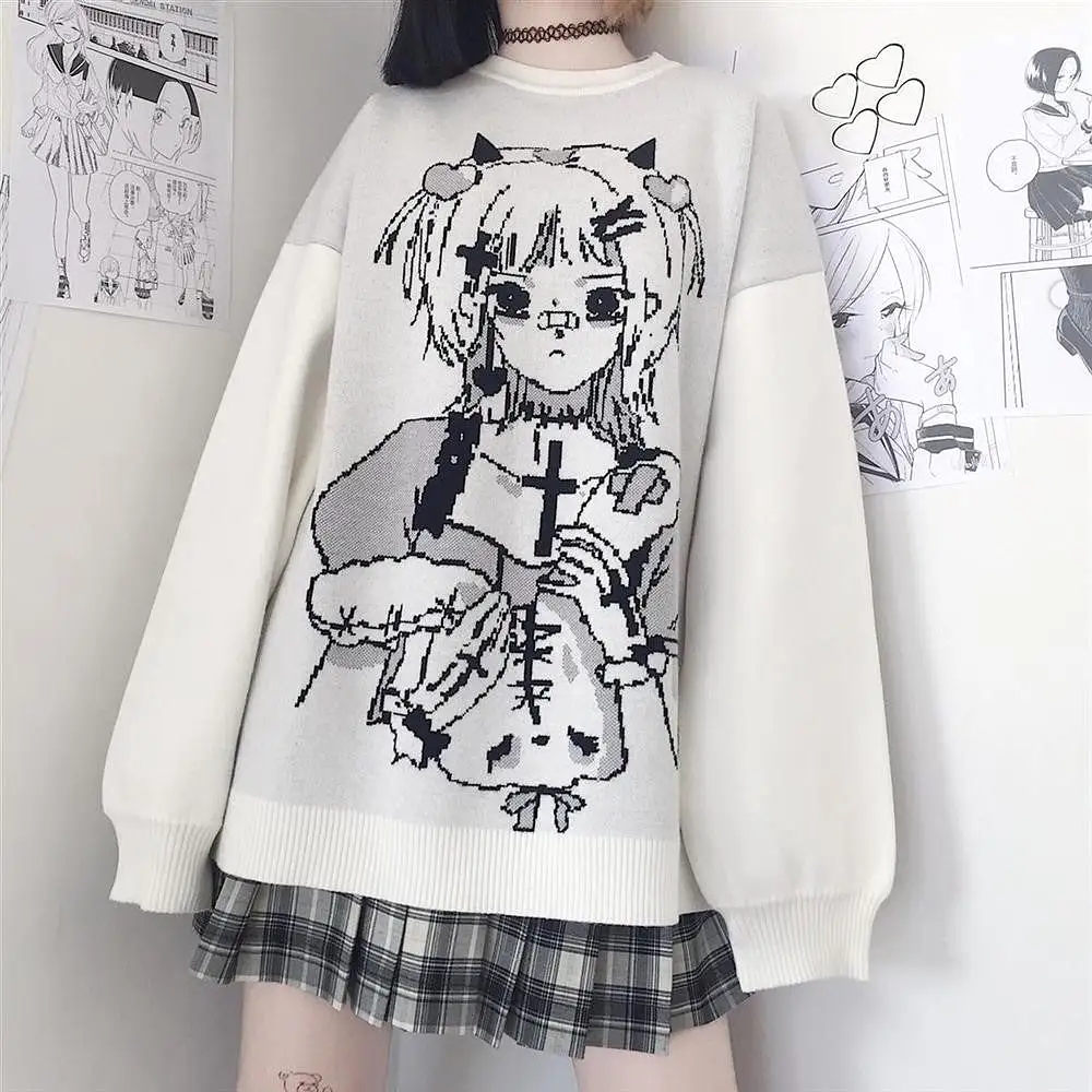 Anime Girl Winter Sweater SD02601