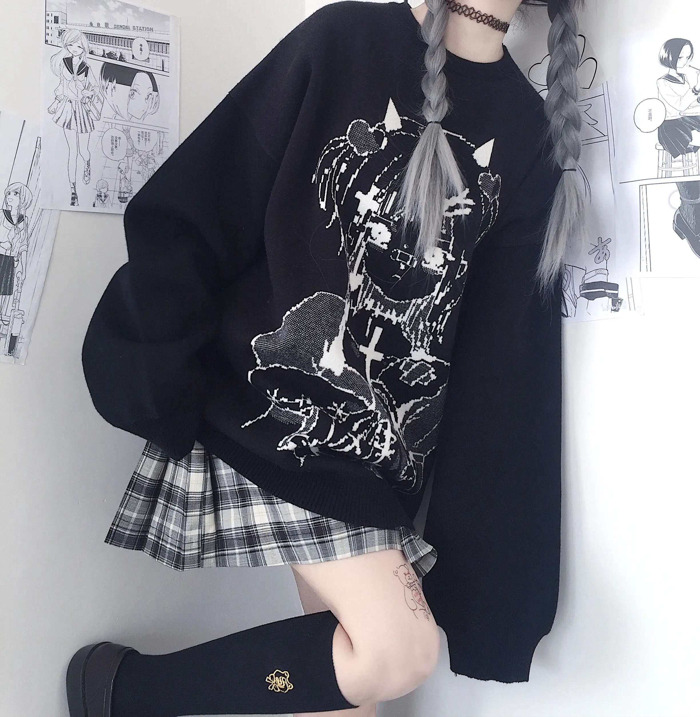 Anime Girl Winter Sweater SD02601