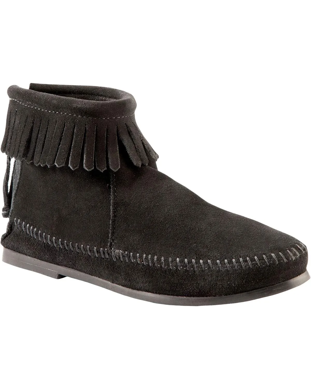 Back Zip Hardsole Boot - Women