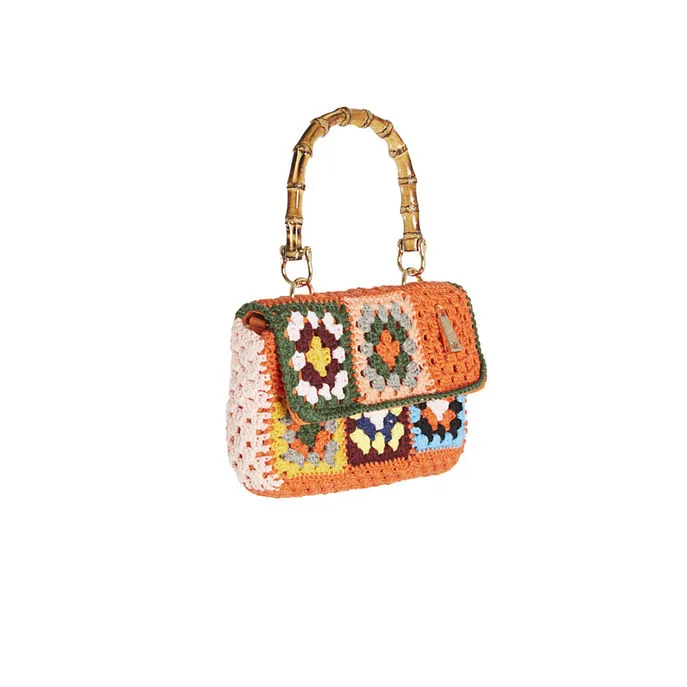 BAG NOTO WOOL CLUNCH THIN SMALL Woman Multicolor