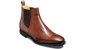 Barker Hawkin Chelsea Boot  -  Dark Walnut Calf