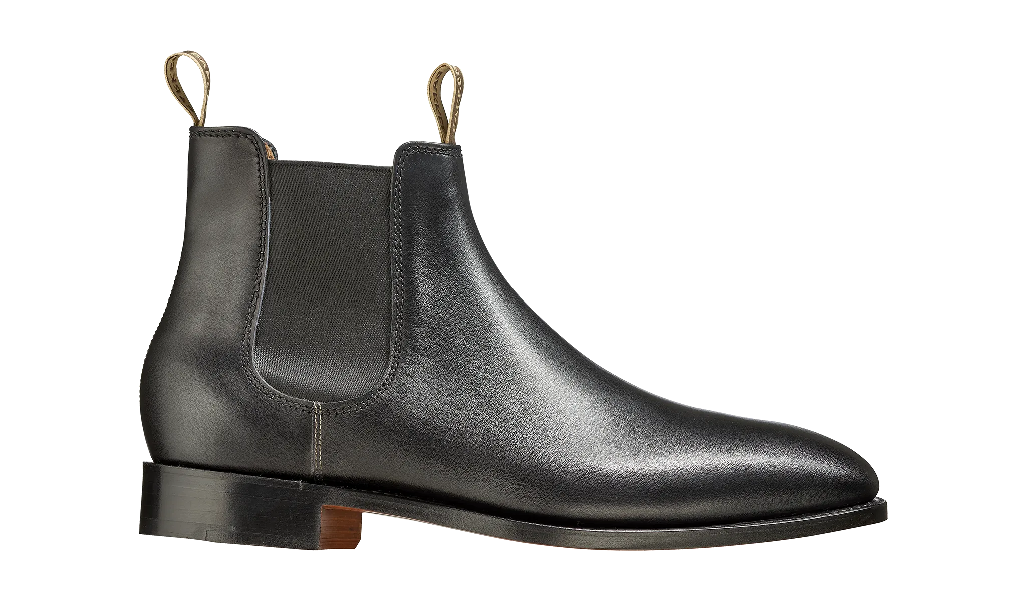 Barker Mansfield Classic Chelsea Boots - Black Calf