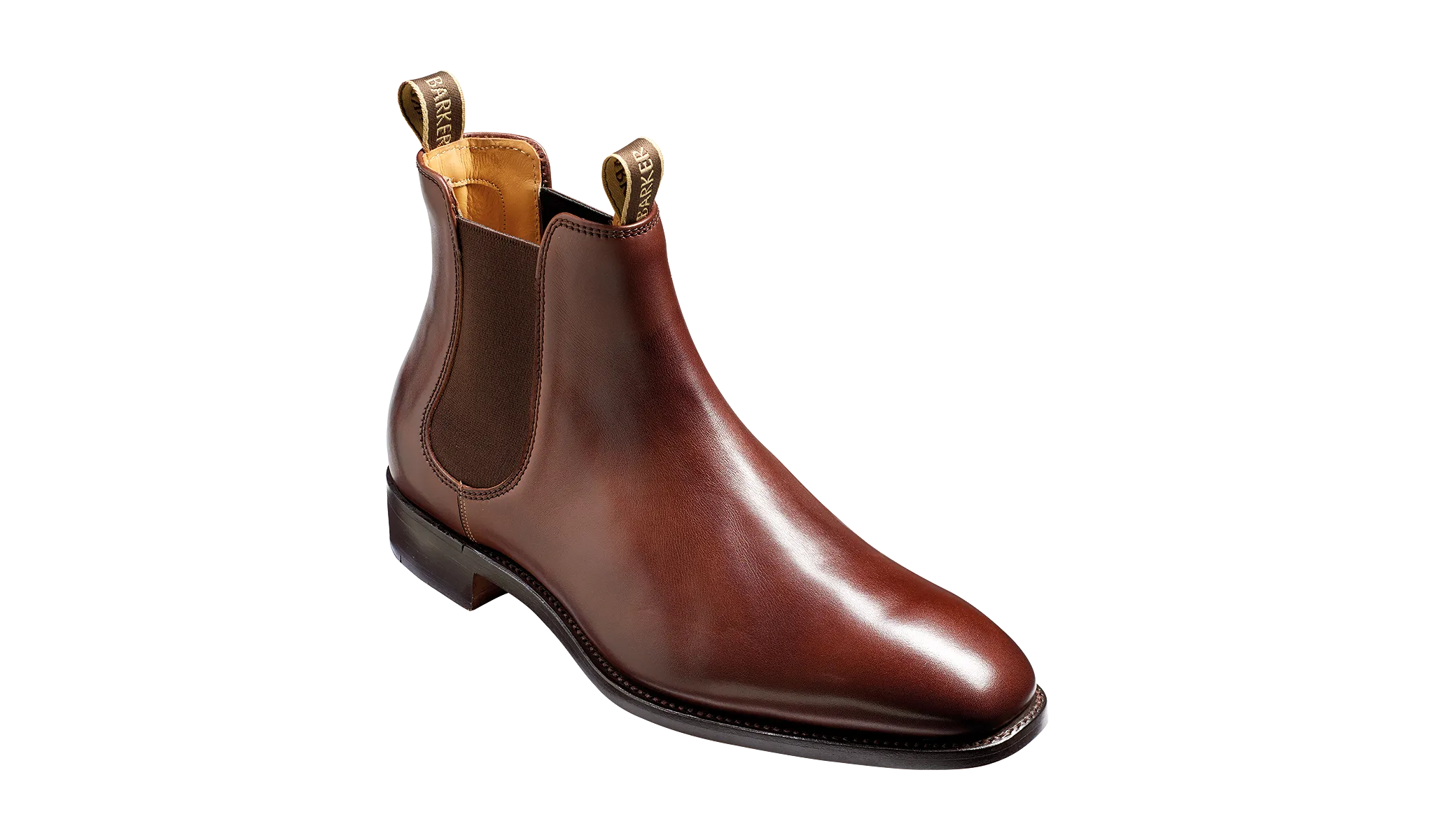 Barker Mansfield Classic Chelsea Boots - Walnut Calf