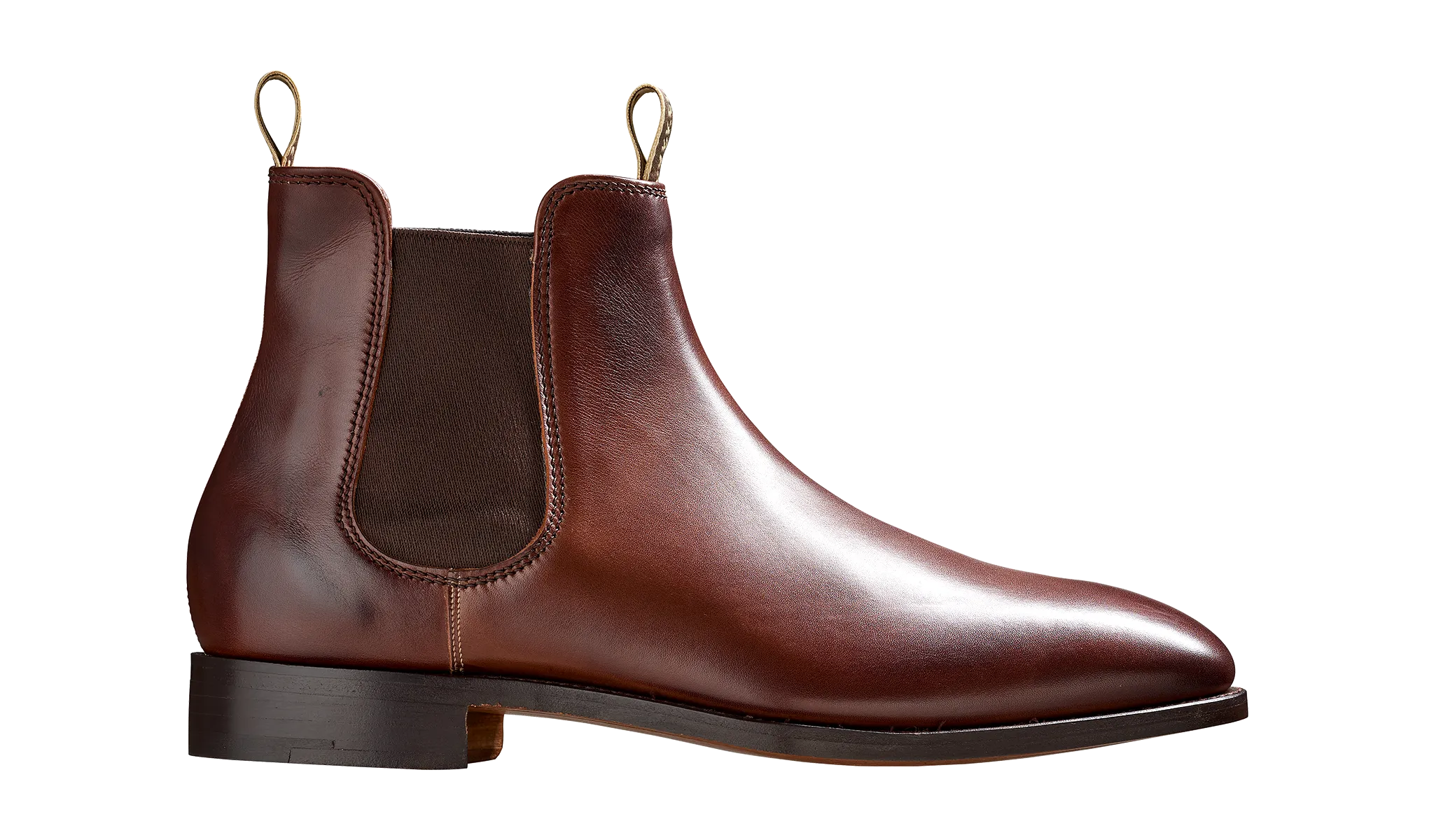 Barker Mansfield Classic Chelsea Boots - Walnut Calf