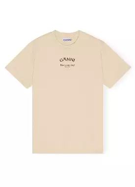 Basic Jersey Ganni Relaxed T-Shirt T3531