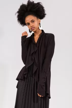 Black Circle Cardigan | Bamboo Viscose