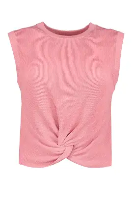 Bonita Crop Twist Sweater Top