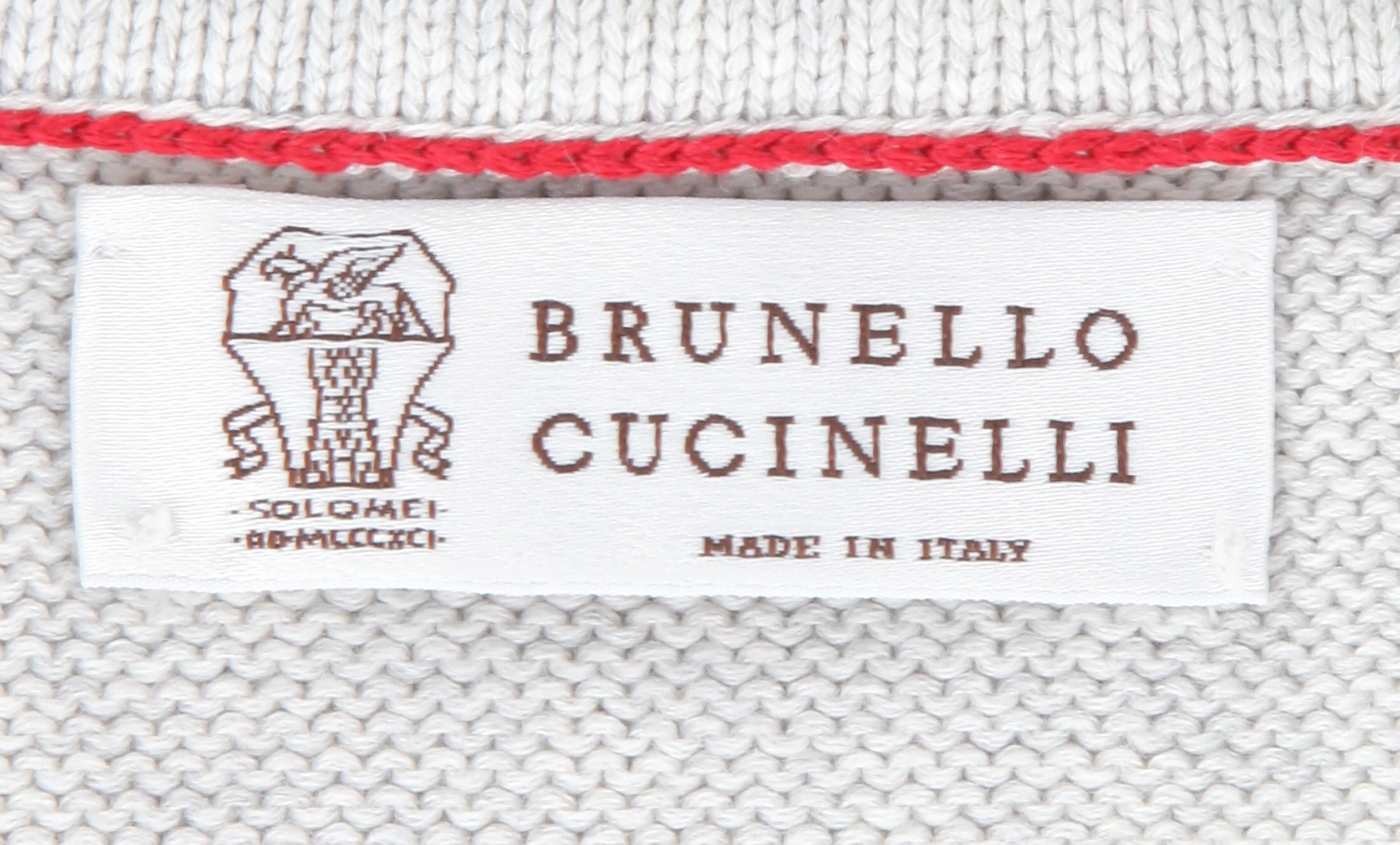 Brunello Cucinelli Beige 1/4 Zip Sweater