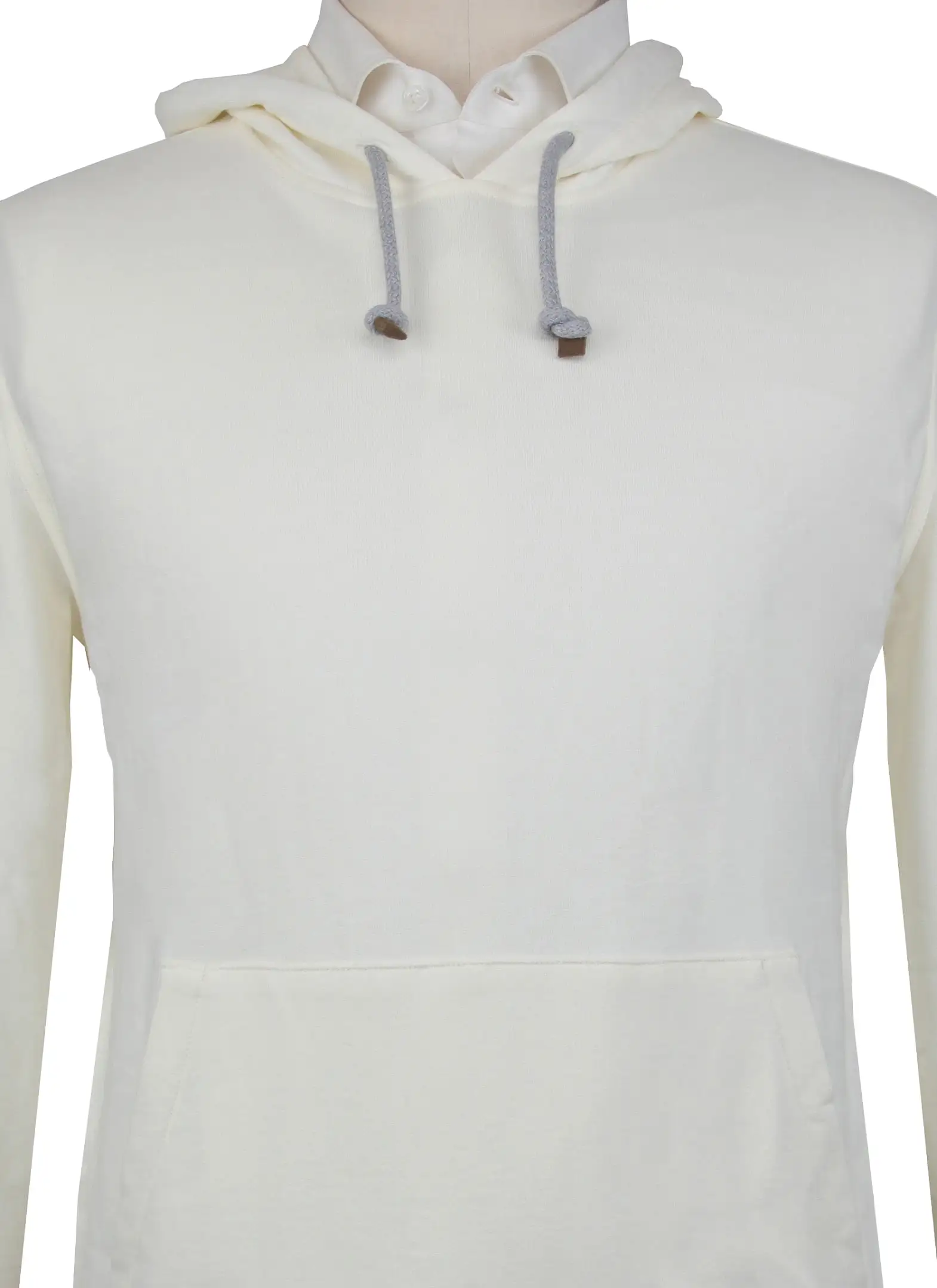 Brunello Cucinelli Cream Hooded Sweater