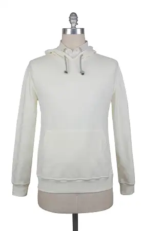 Brunello Cucinelli Cream Hooded Sweater