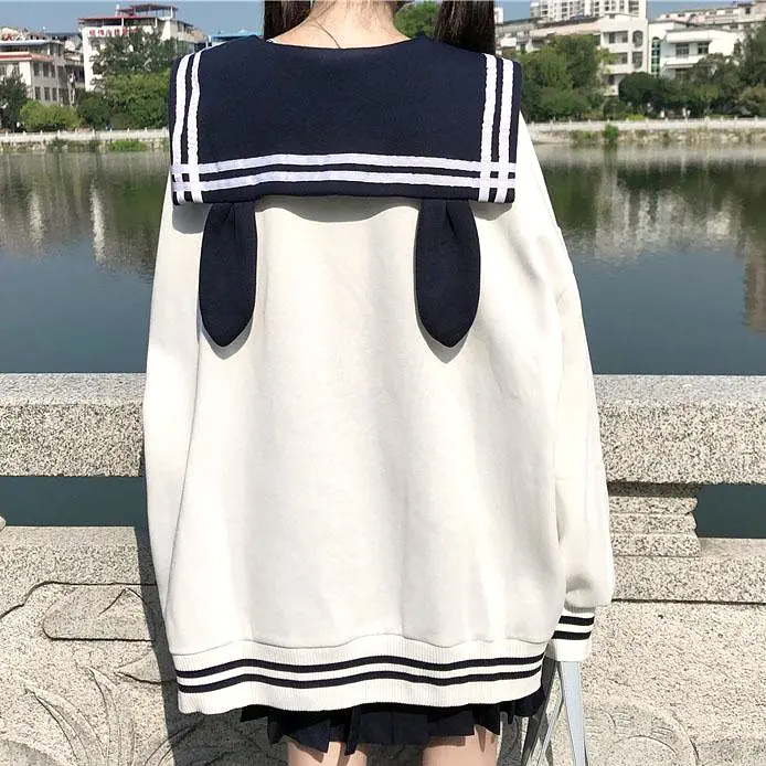 Bunny Sailor Loose Sweater SD00923