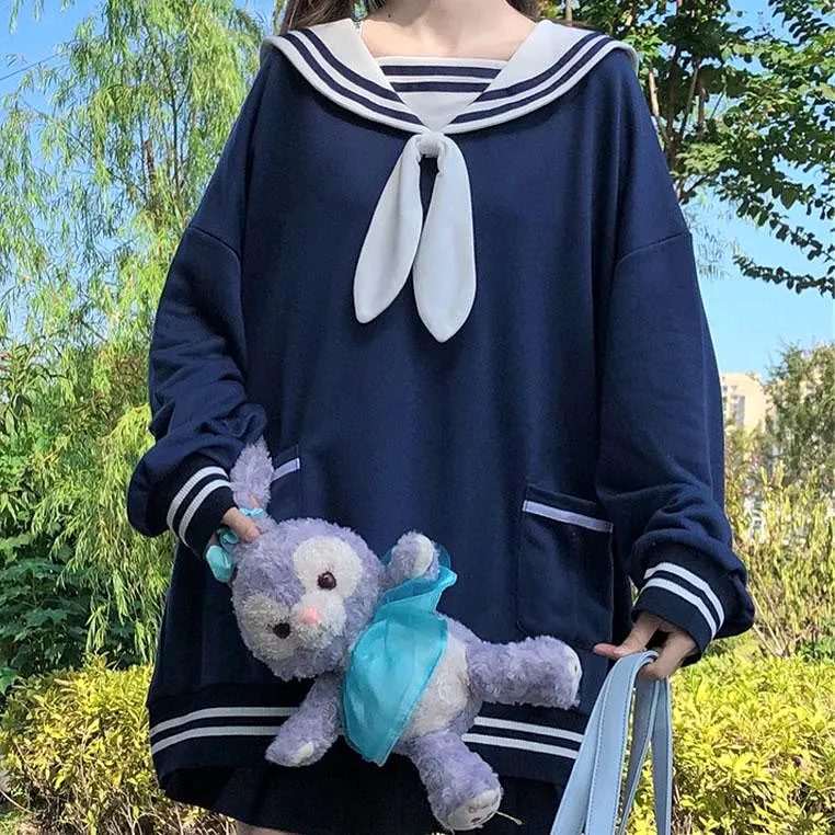 Bunny Sailor Loose Sweater SD00923