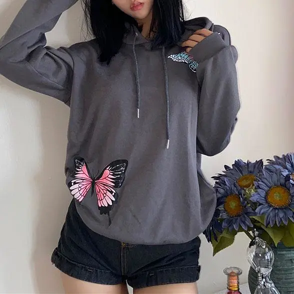 Butterfly Grey Hoodie SD00763