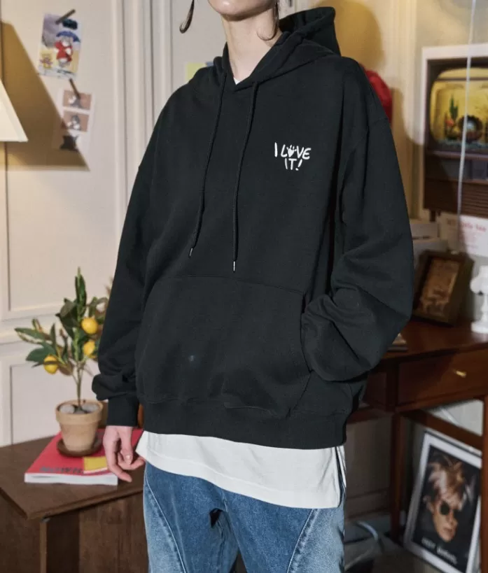 COMPAGNO  |[COMPAGNO]★Hug Me EMBROIDERED HOODIE