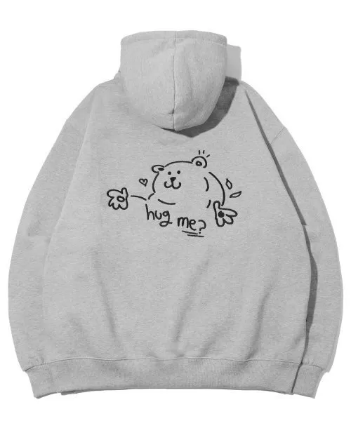 COMPAGNO  |[COMPAGNO]★Hug Me EMBROIDERED HOODIE