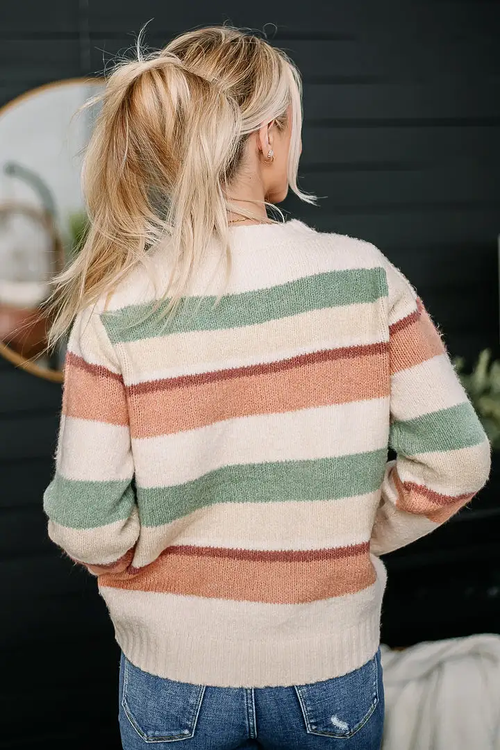 Cool Story Color Striped Sweater