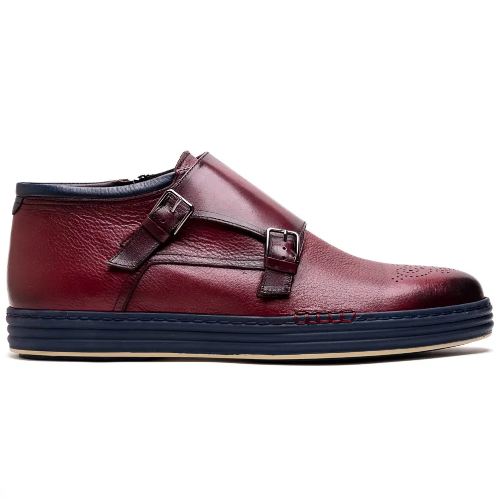 Corrente C21301-4302 Hightop Sneaker Burgundy