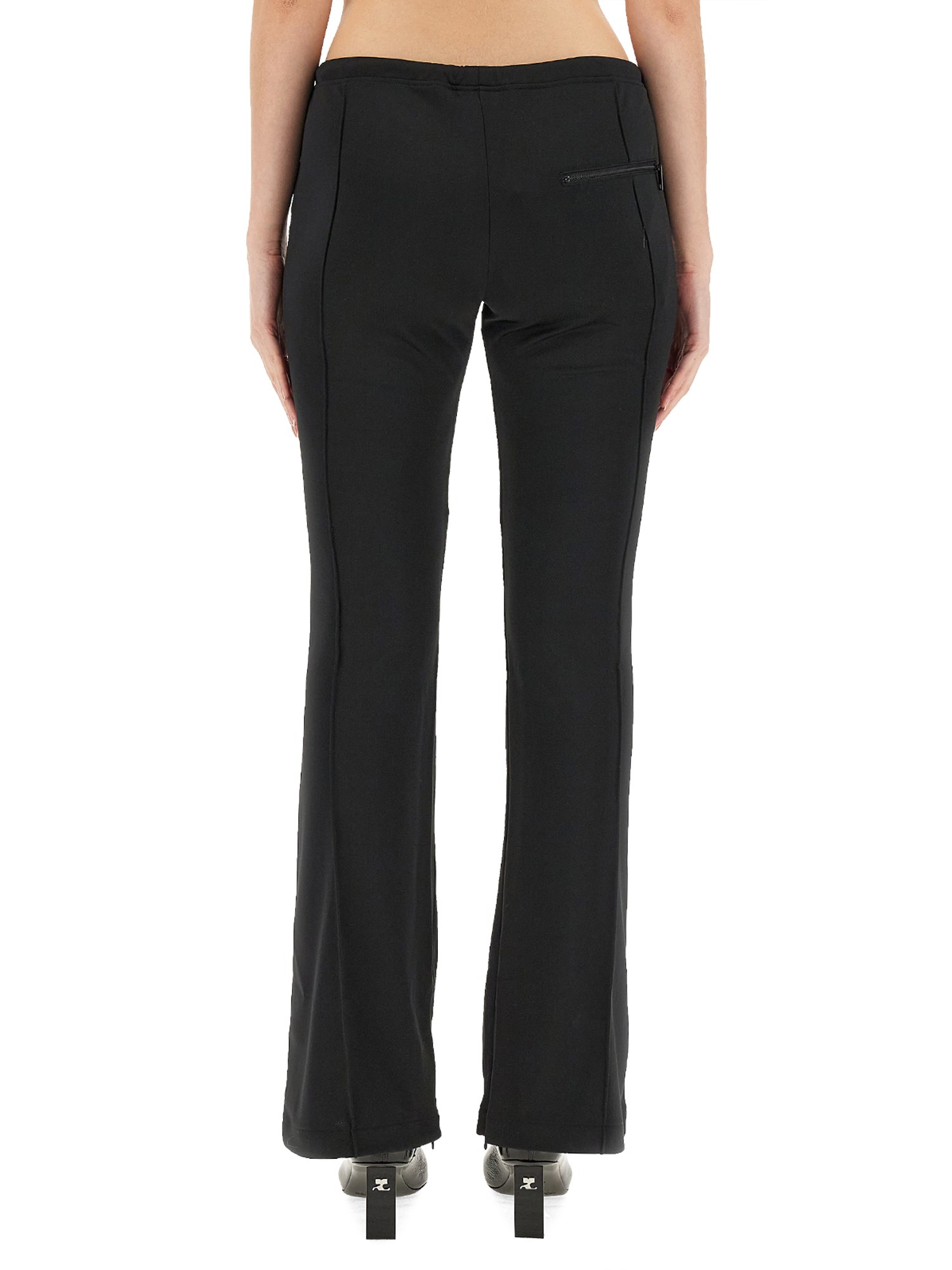 COURREGES    SLIM FIT PANTS IN TECHNICAL FABRIC