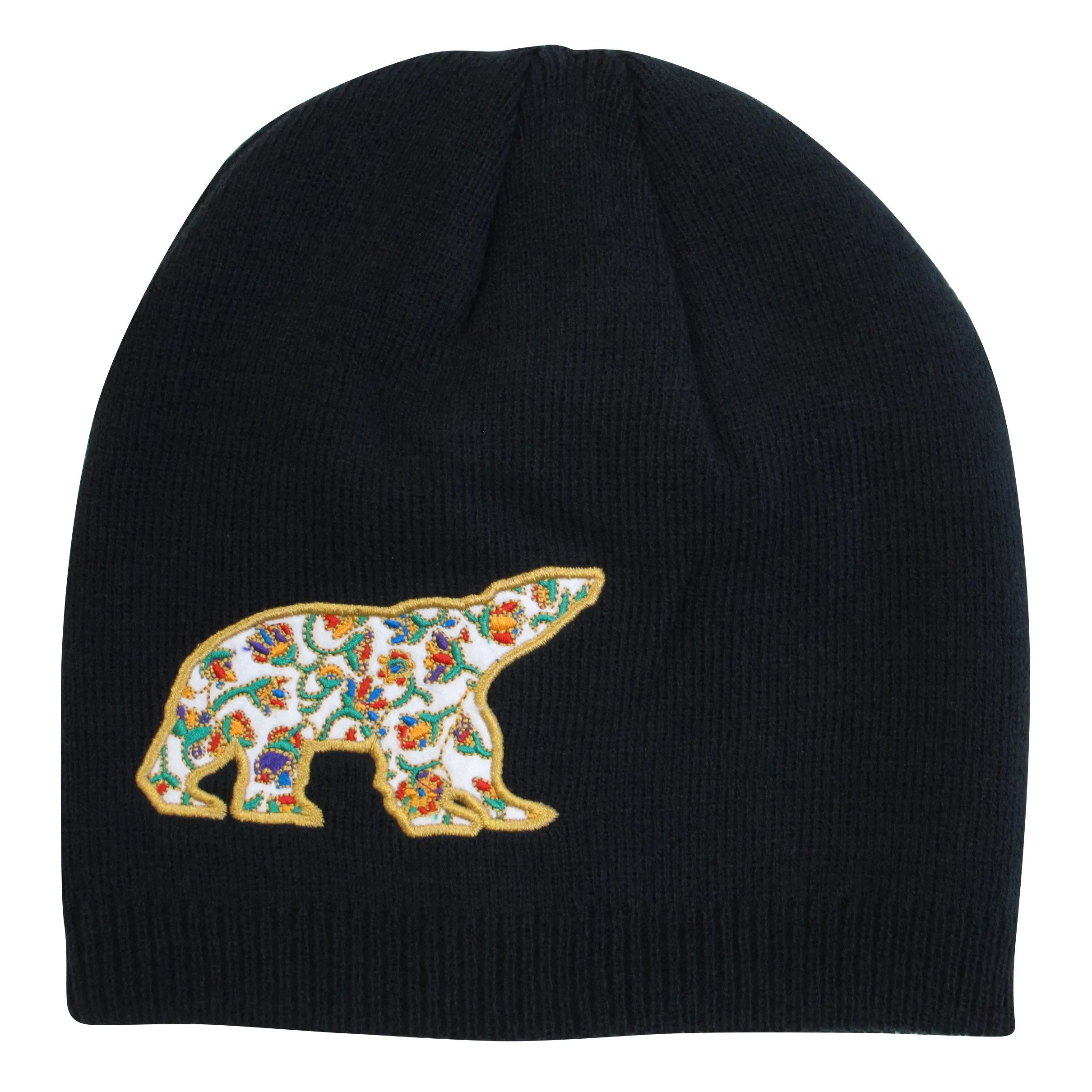 Dawn Oman Spring Bear Embroidered Knitted Hat