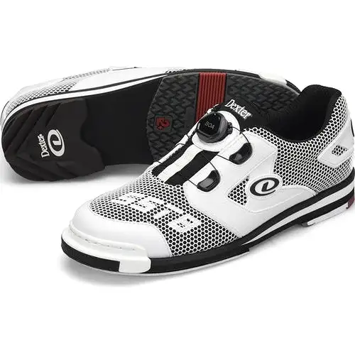 Dexter Mens SST 8 Power Frame BOA Right/Left Hand Bowling Shoes Wide Black/White