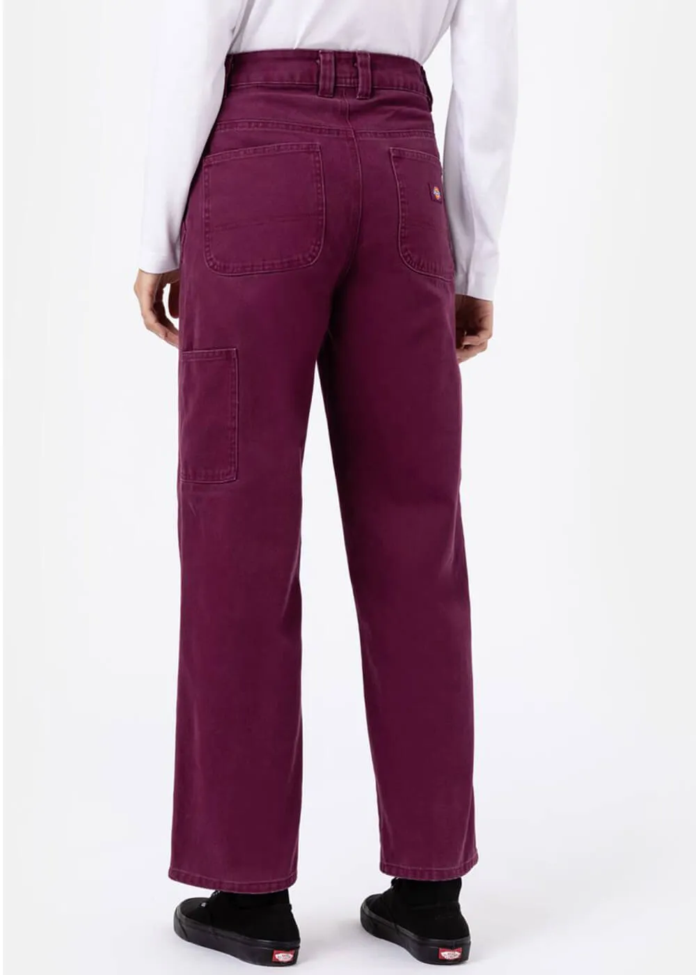 Dickies Women's Duck Canvas Pants Grape Wine