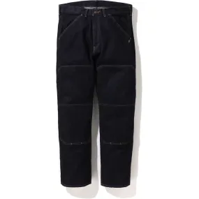 DOUBLE KNEE LOOSE FIT DENIM PANTS MENS