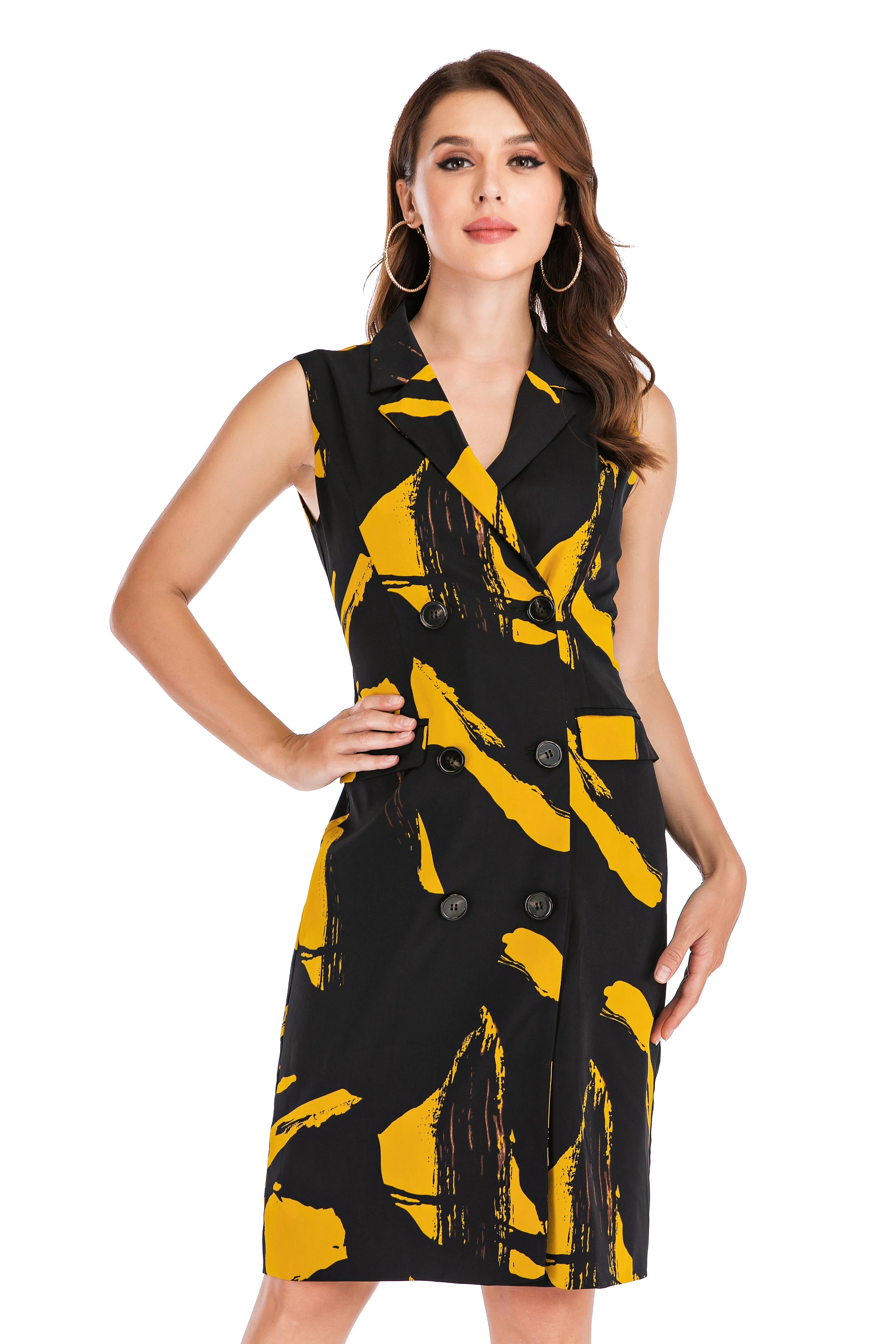 Efe Abstract Vest Dress