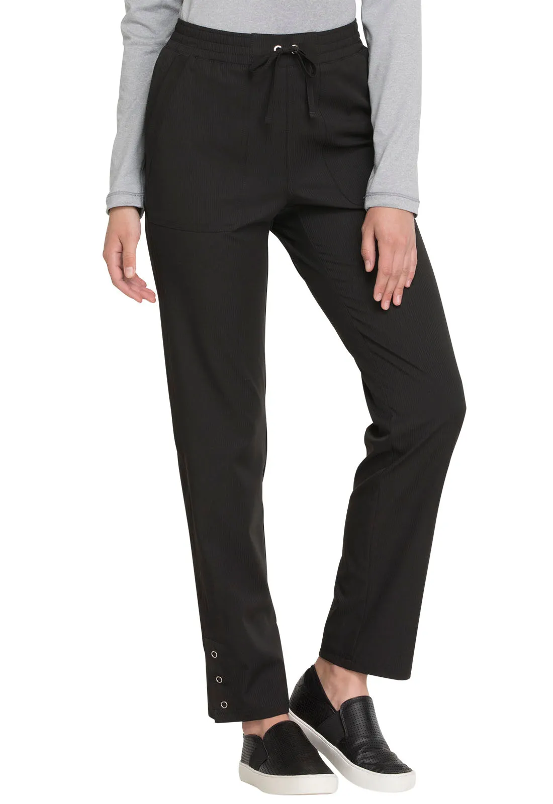 Elle Mid Rise Tapered Leg Drawstring Pants