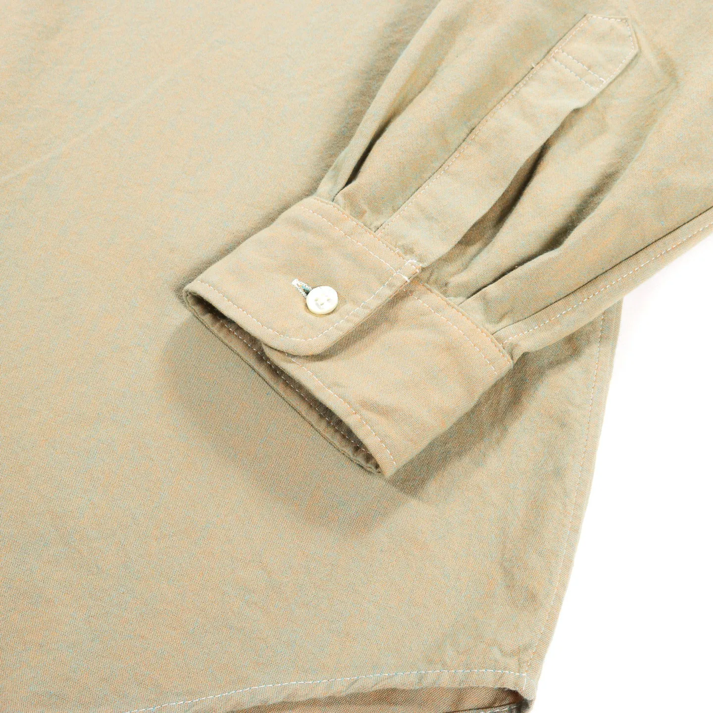 ENGINEERED GARMENTS IVY BD SHIRT KHAKI COTTON IRIDESCENT