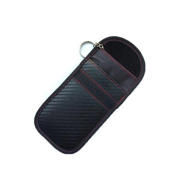 Faraday Card Car Keys Case FOB Signal Blocker Bag RFID Shielding Key Credit Card Bags Organizer for Privacy Protection BAG1042