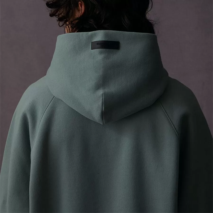 FEAR OF GOD Essentials Chest Logo Hoodie Sycamore