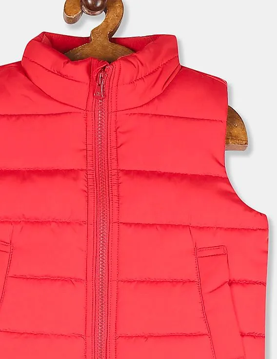 GAP Boys Red Warm Gilet Jacket