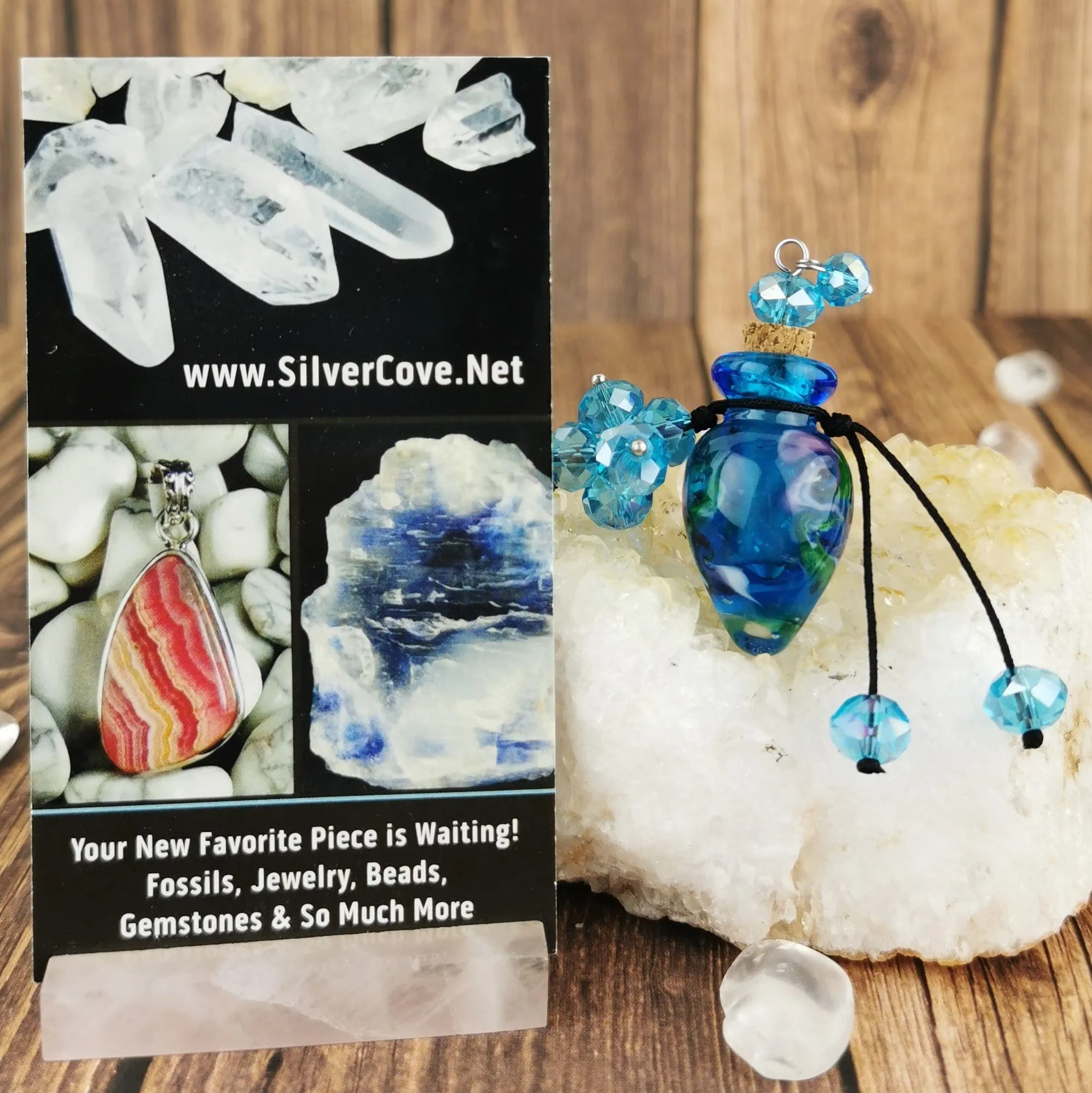 Glass Vial Necklaces, Essential Oil Holders