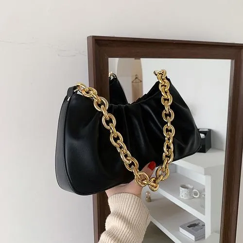 Gold Chain Cloud Bag