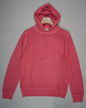 Gran Sasso Vintage Merino Pullover Hoodie / Pink