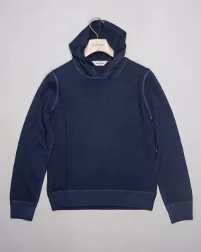 Gran Sasso Vintage Wool & Cashmere Hoodie / Blue