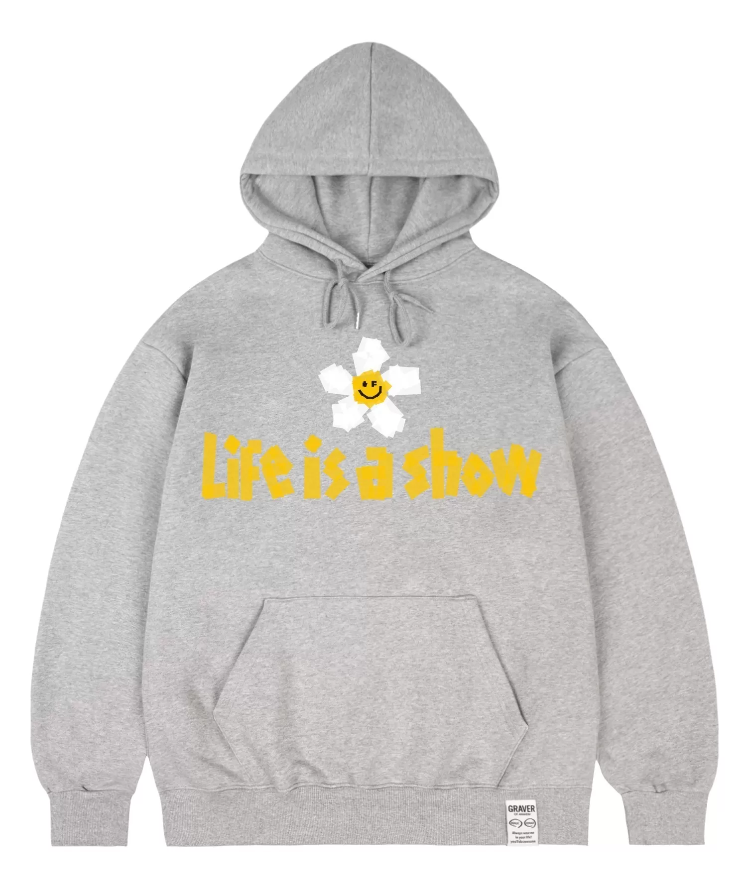 GRAVER  |[GRAVER]★TAPE FLOWER SMILE HOODIE