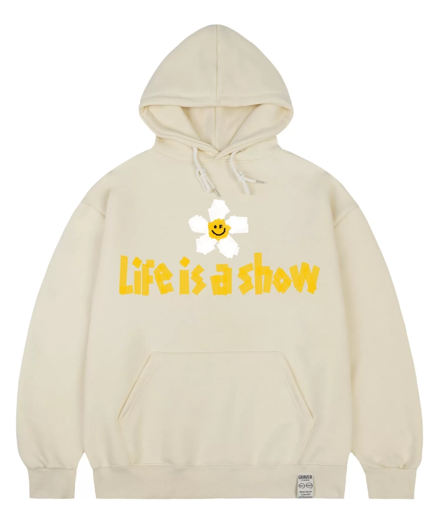 GRAVER  |[GRAVER]★TAPE FLOWER SMILE HOODIE