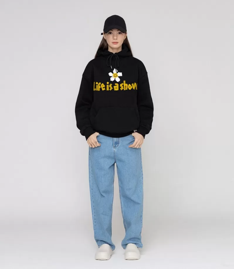 GRAVER  |[GRAVER]★TAPE FLOWER SMILE HOODIE